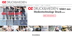 Desktop Screenshot of oz-druck.de