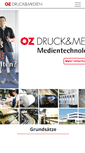 Mobile Screenshot of oz-druck.de